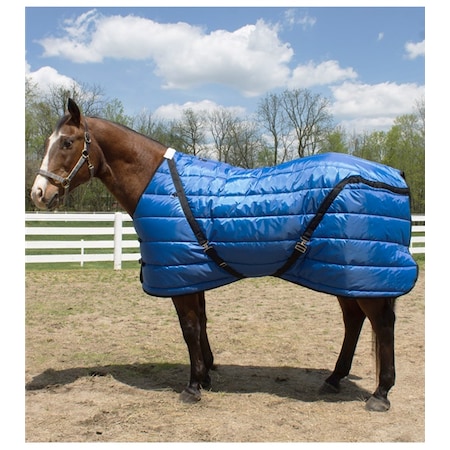 Jacks Imports Quilted Blanket/Rug BU-GY 76 10522-BU-GY-76